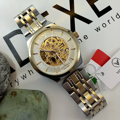 ساعت مچی بند فلزی مردانه برند ویتوریا VITTORIA