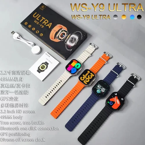 ساعت هوشمند WS-Y9 ULTRA + (3 بند )