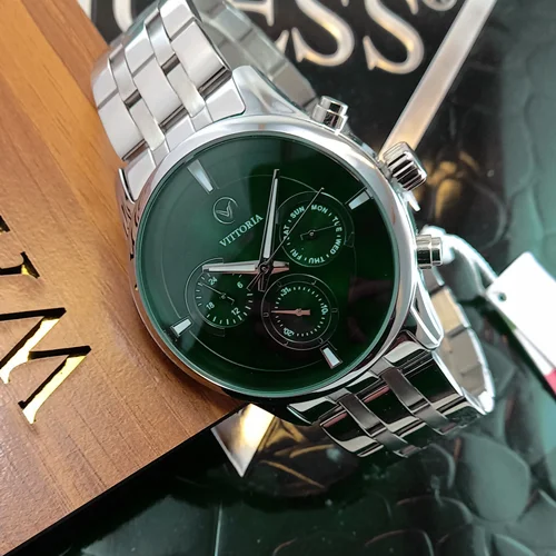 ساعت مچی بند فلزی مردانه برند ویتوریا VITTORIA